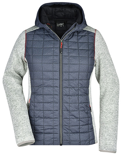 James&Nicholson Ladies´ Knitted Hybrid Jacket