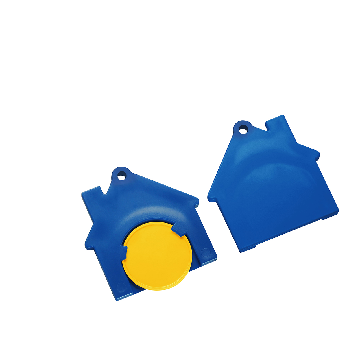 Chiphalter mit 1€-Chip Haus Chiphalter mit 1€-Chip Haus