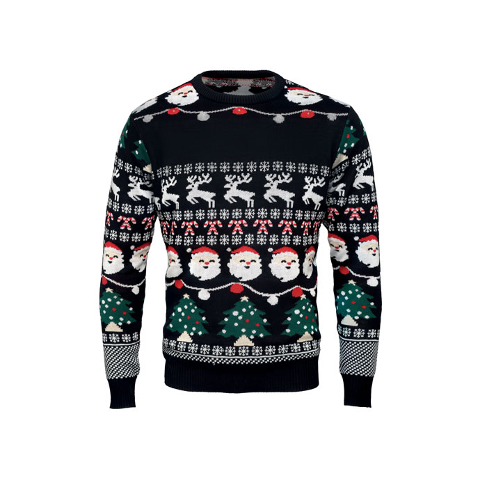 Weihnachts-LED-Pullover S M