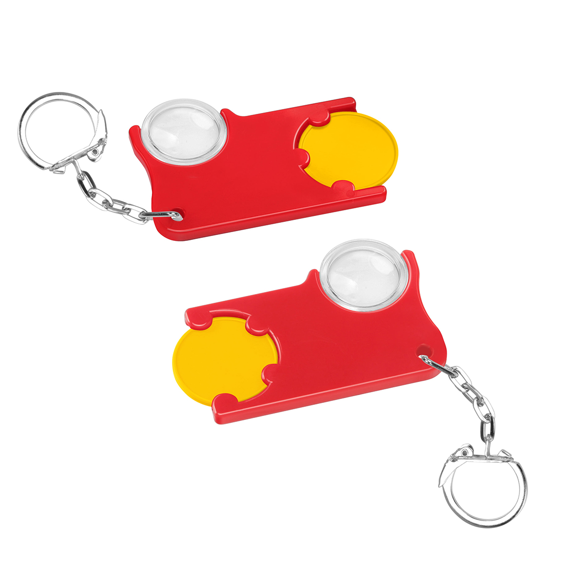 Chiphalter mit 1€-Chip und Lupe Chiphalter mit 1€-Chip und Lupe