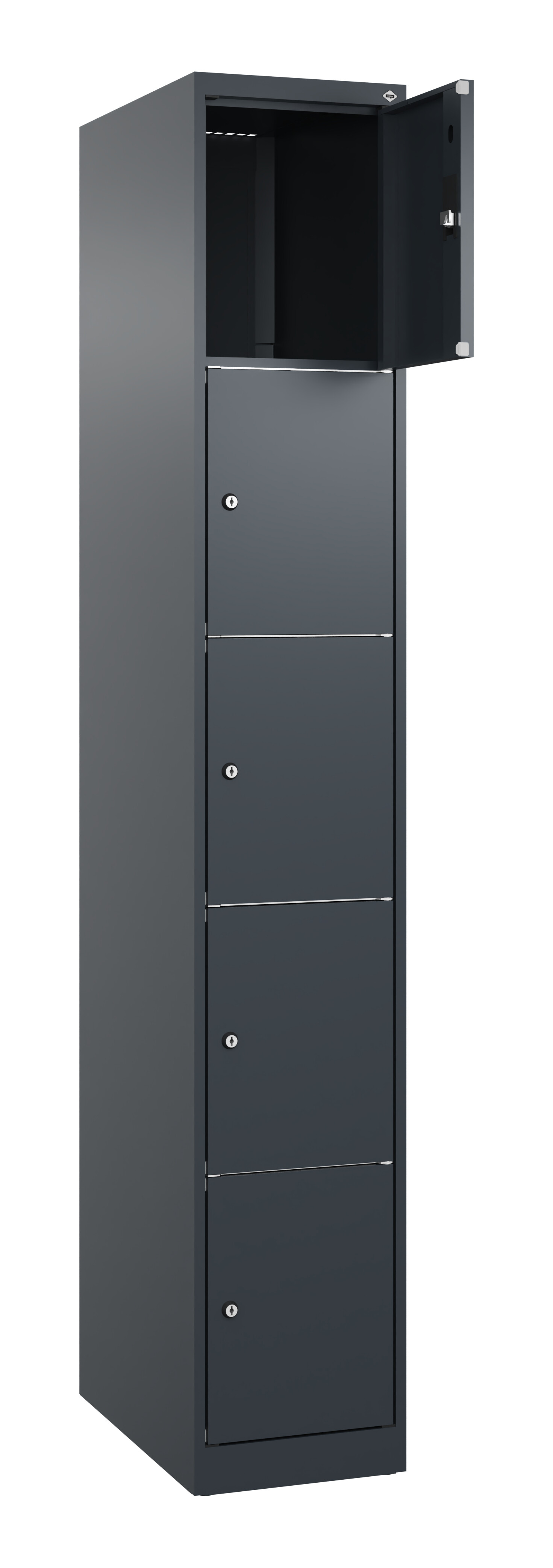 Schließfachschrank Classic Plus, 5 Fächer, 1850x300x500mm Schließfachschrank Classic Plus, 5 Fächer, 1850x300x500mm