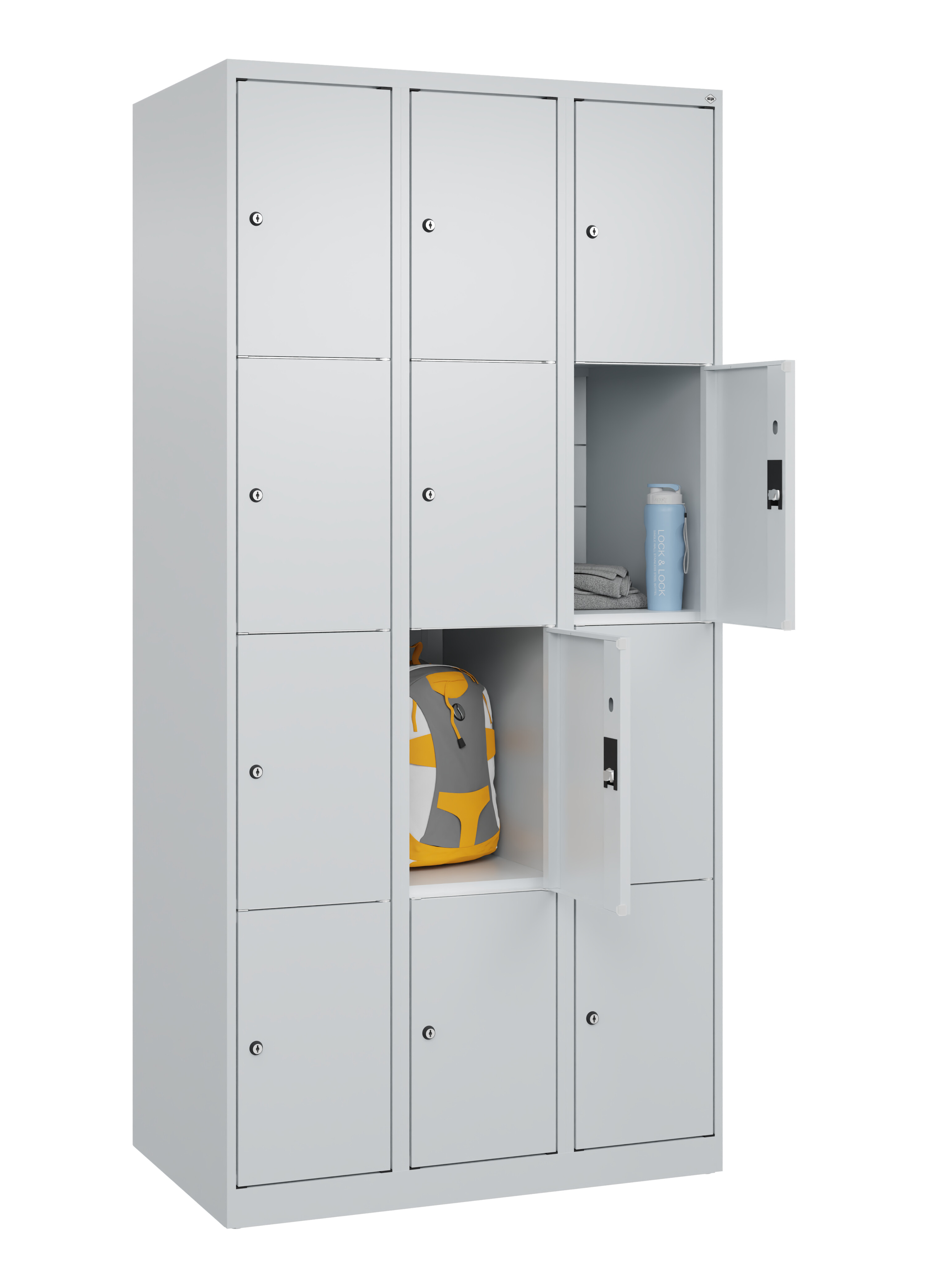 Schließfachschrank Classic Plus, 12 Fächer, 1850x900x500mm Schließfachschrank Classic Plus, 12 Fächer, 1850x900x500mm