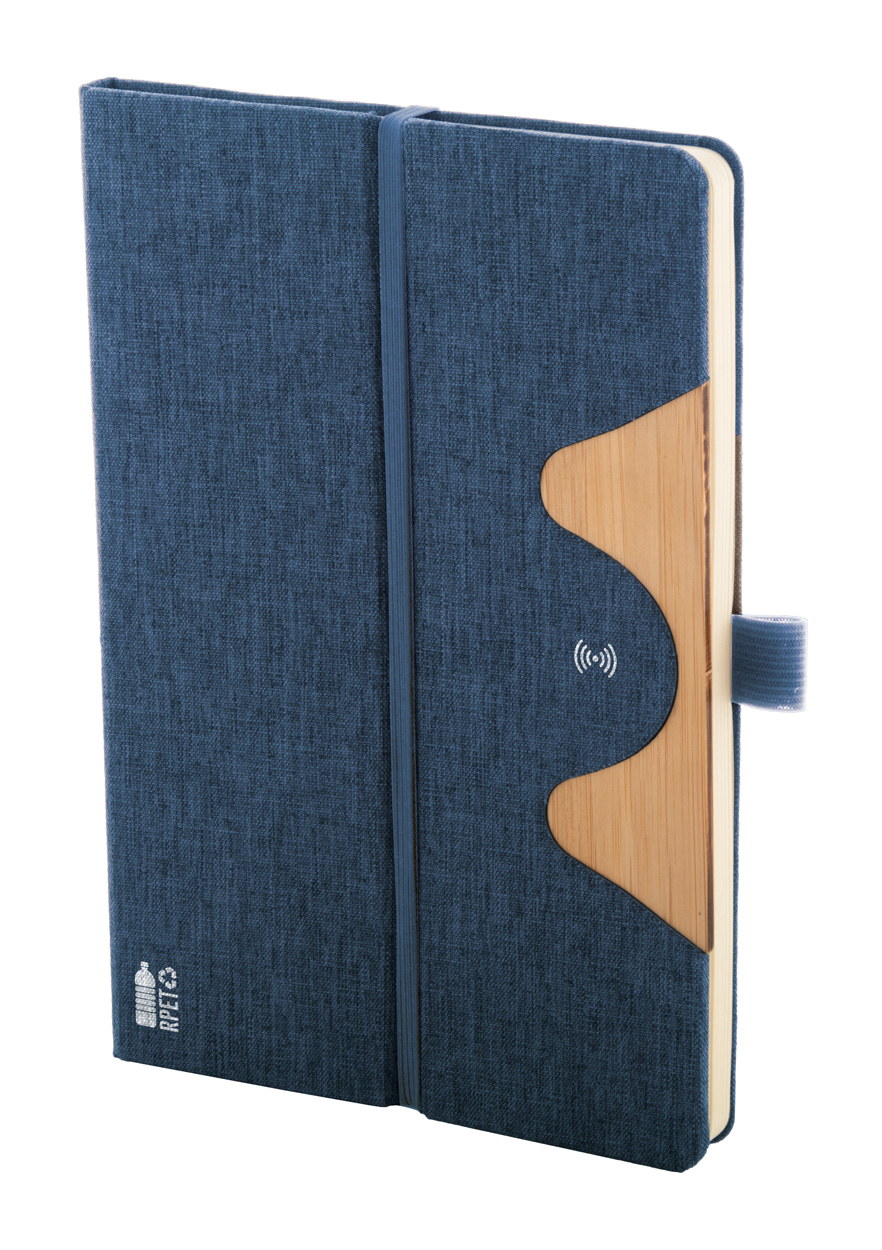 RPET Wireless-Charger Notizbuch Chatom RPET Wireless-Charger Notizbuch Chatom