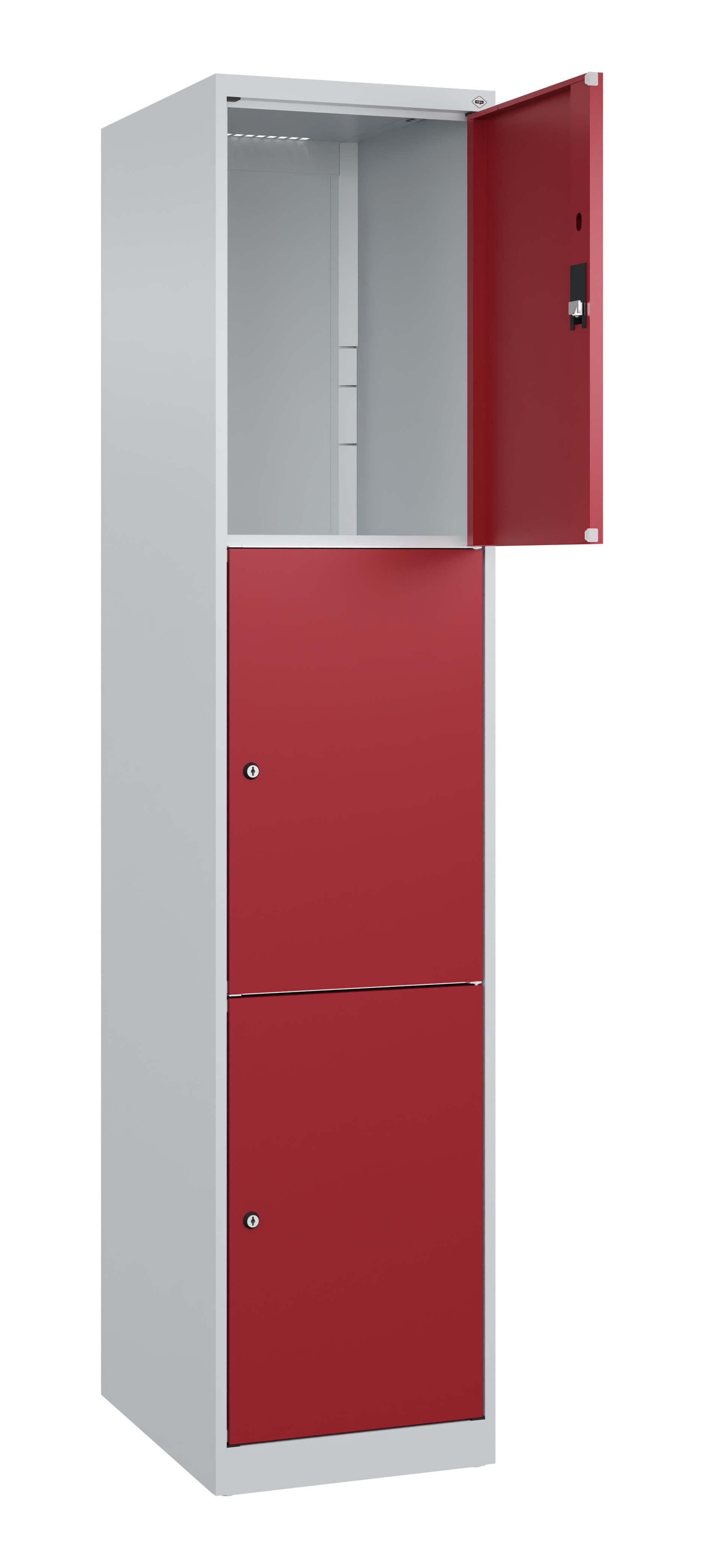 Schließfachschrank Classic Plus, 3 Fächer, 1850x400x500mm