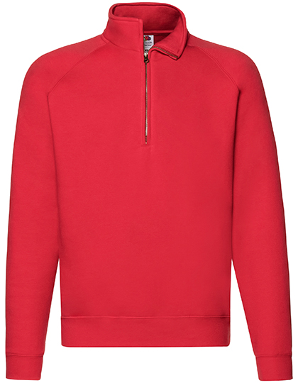 Fruit of the Loom Premium Zip Neck Raglan Sweat