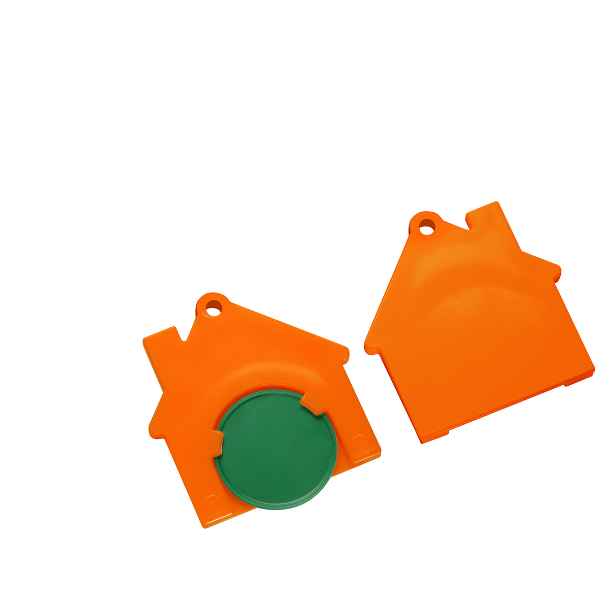 Chiphalter mit 1€-Chip Haus Chiphalter mit 1€-Chip Haus