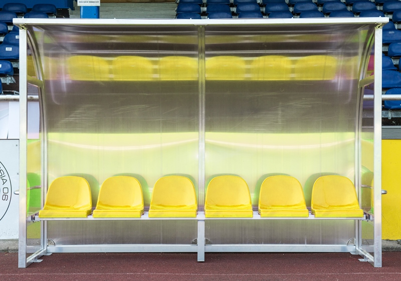 Spielerkabine Eurochamp Alu-Rückwand (Bausatz) Spielerkabine Eurochamp Alu-Rückwand (Bausatz)