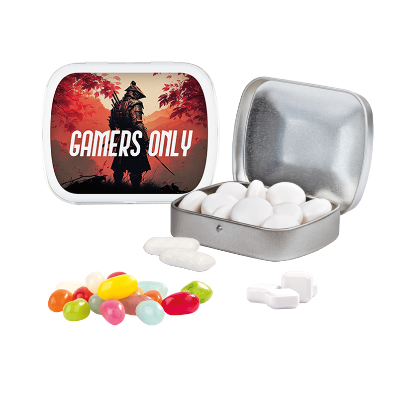 Klappdose mit verschiedenen Inhalten in 3 Farbversionen lieferbar. Klappdose mit verschiedenen Inhalten in 3 Farbversionen lieferbar.