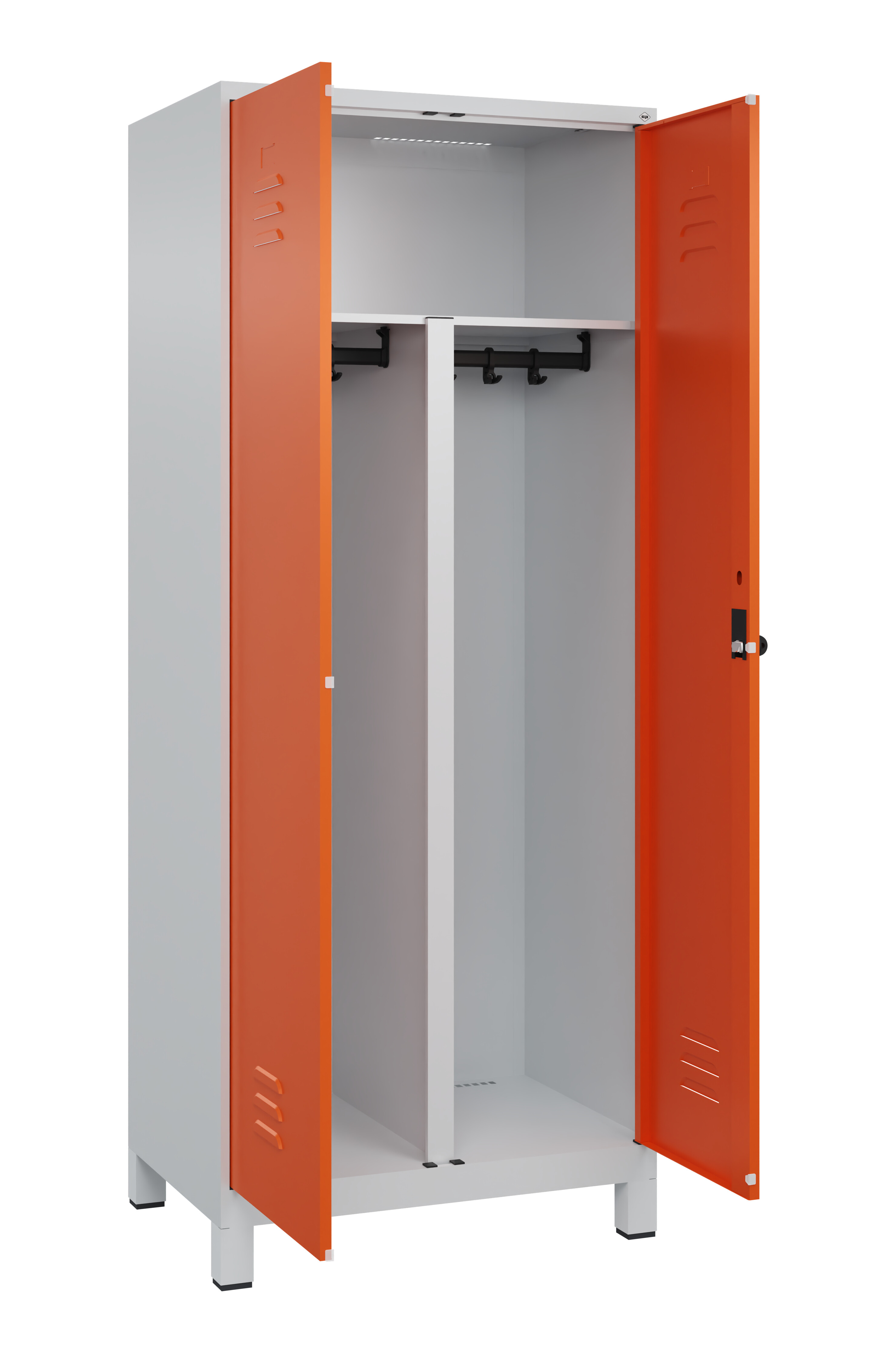 PSA Doppel-Spind Classic Plus, Füße, 2 Abteile, 1950x800x500mm