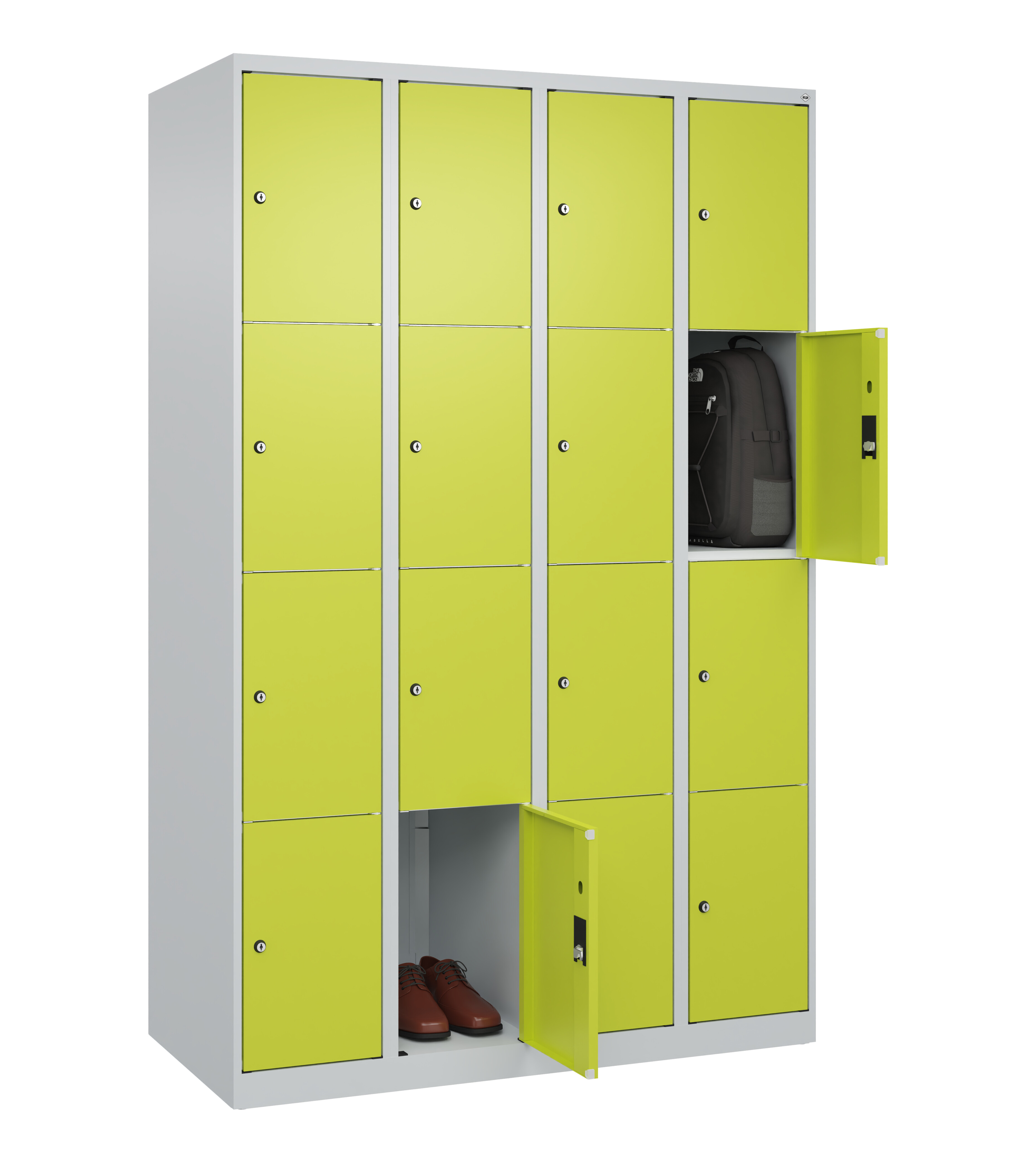 Schließfachschrank Classic Plus, 16 Fächer, 1850x1200x500mm