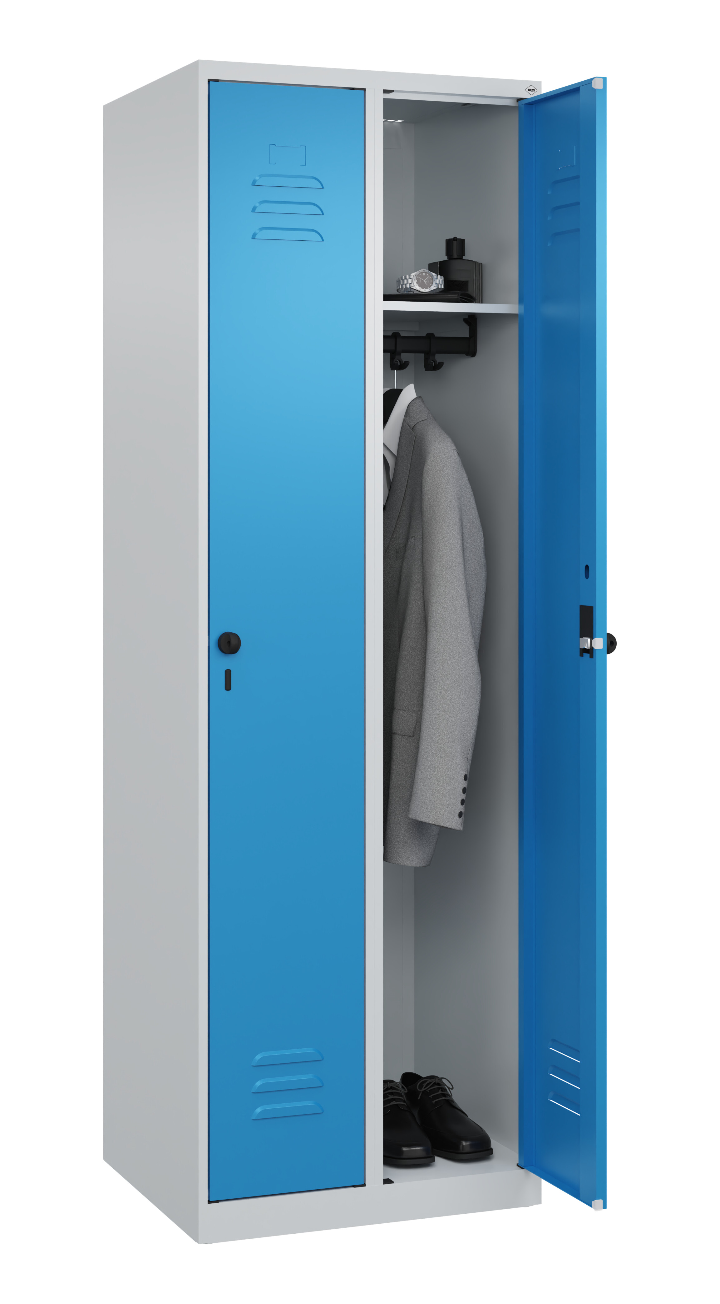 Spind Classic Plus, 2 Abteile, 1850x600x500mm Spind Classic Plus, 2 Abteile, 1850x600x500mm