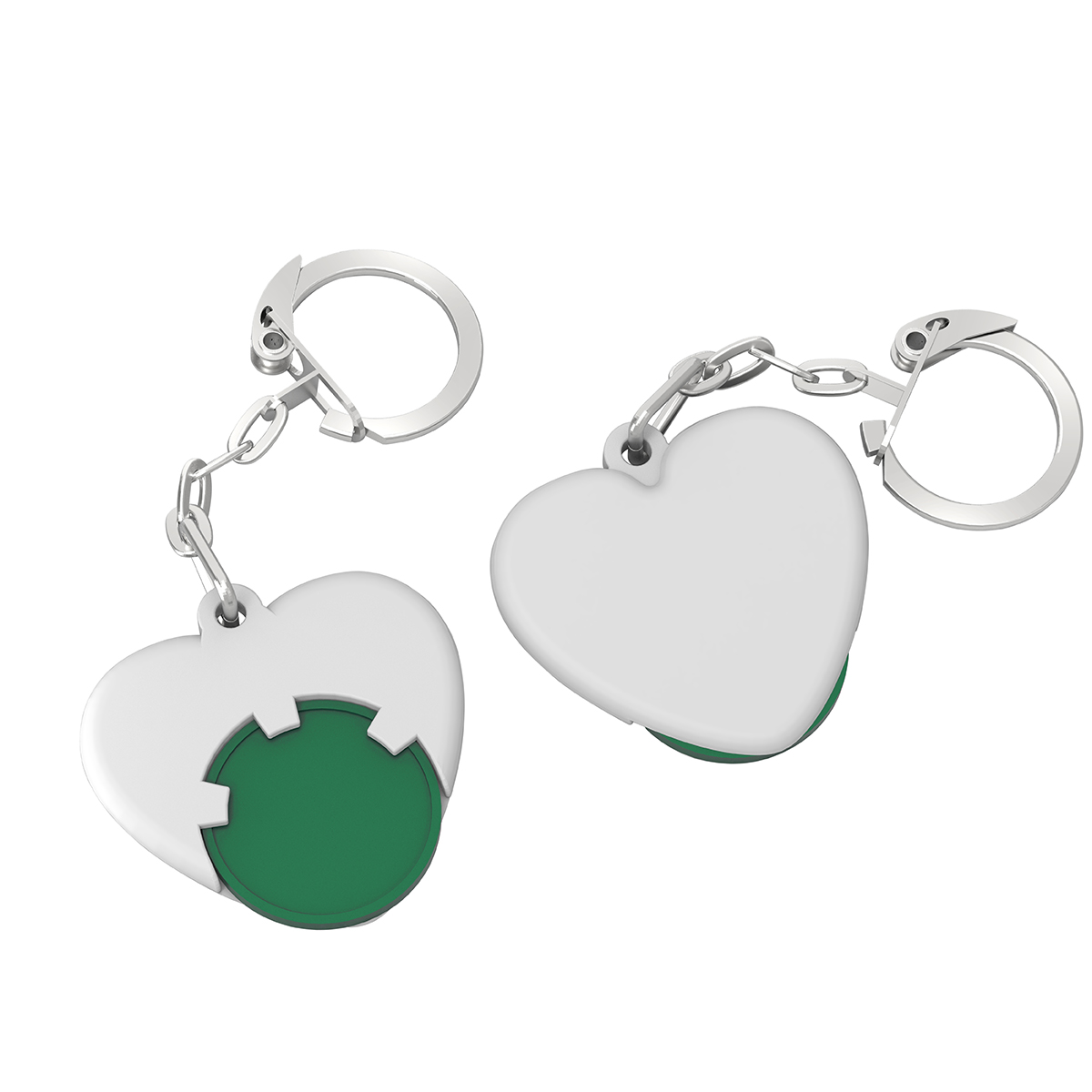 Chiphalter mit 1€-Chip Herz Chiphalter mit 1€-Chip Herz