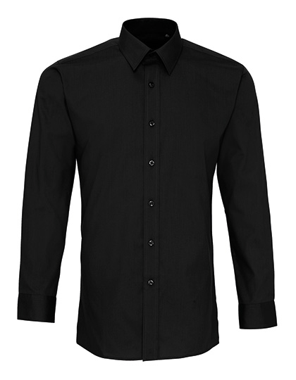 Premier Workwear Men´s Long Sleeve Fitted Poplin Shirt