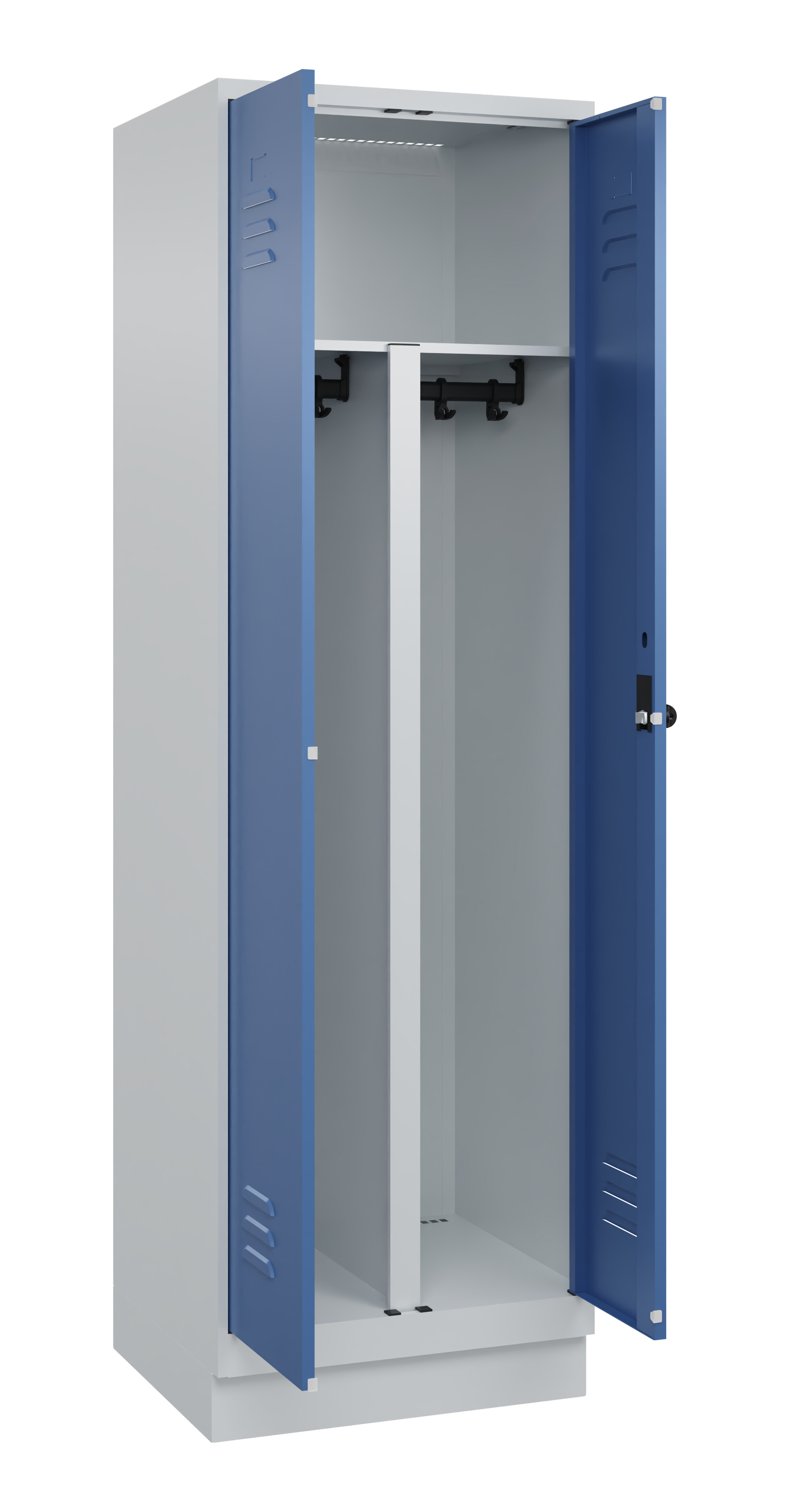 PSA Doppel-Spind Classic Plus, Sockel, 2 Abteile, 1950x600x500mm