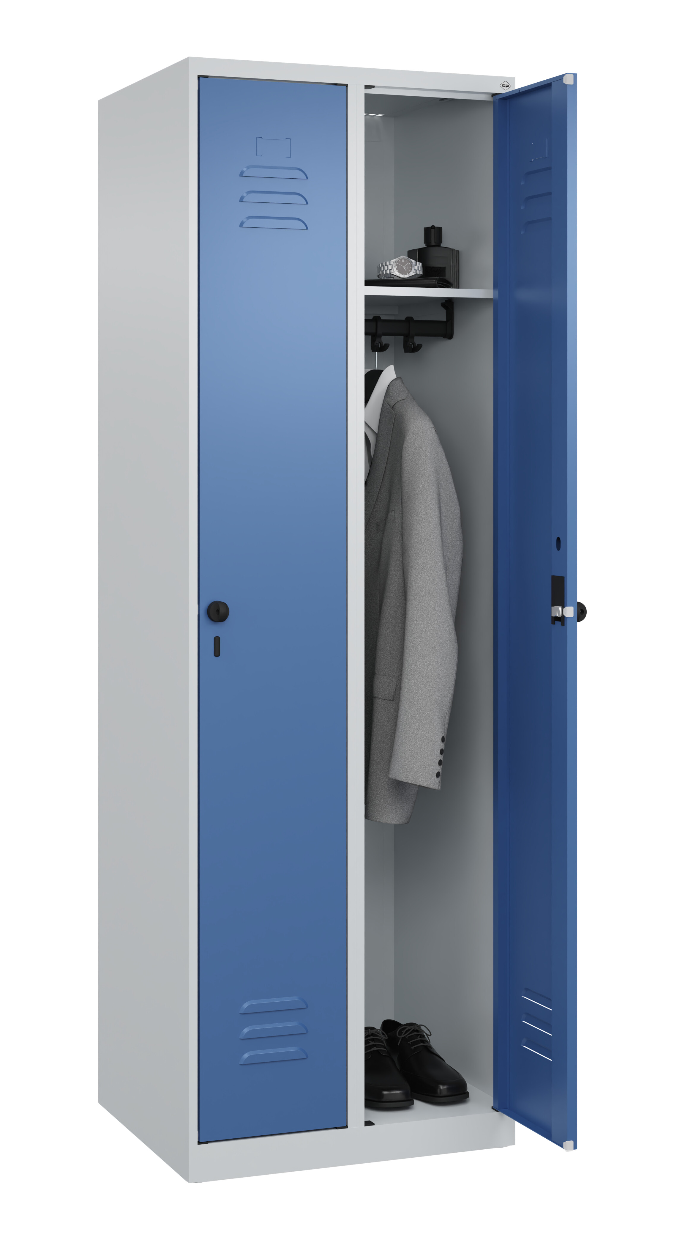 Spind Classic Plus, 2 Abteile, 1850x600x500mm Spind Classic Plus, 2 Abteile, 1850x600x500mm