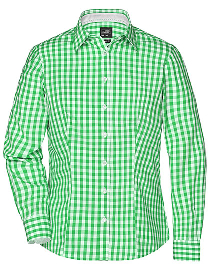James&Nicholson Ladies´ Checked Blouse