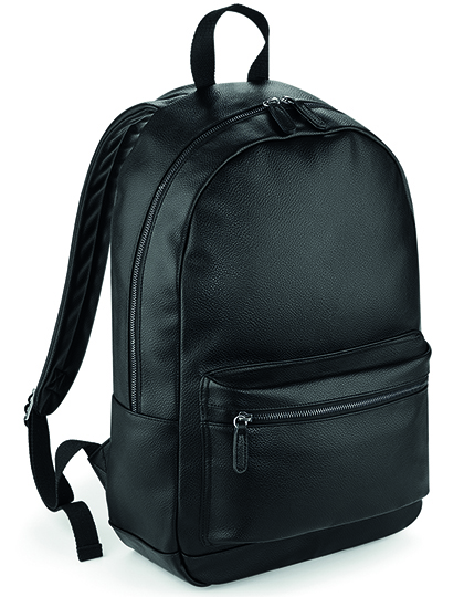 BagBase Faux Leather Fashion Backpack