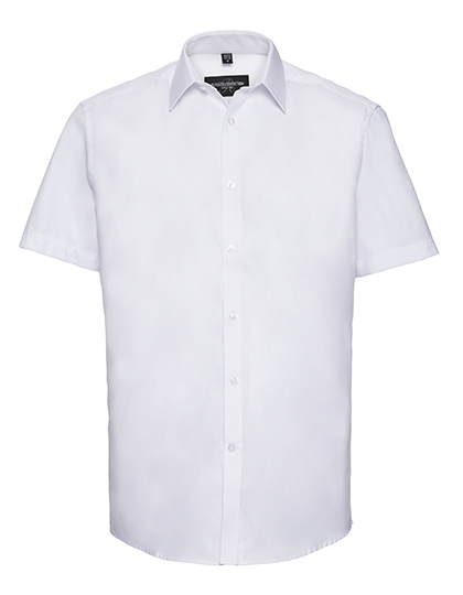 Russell Collection Men´s Short Sleeve Herringbone Shirt Russell Collection Men´s Short Sleeve Herringbone Shirt