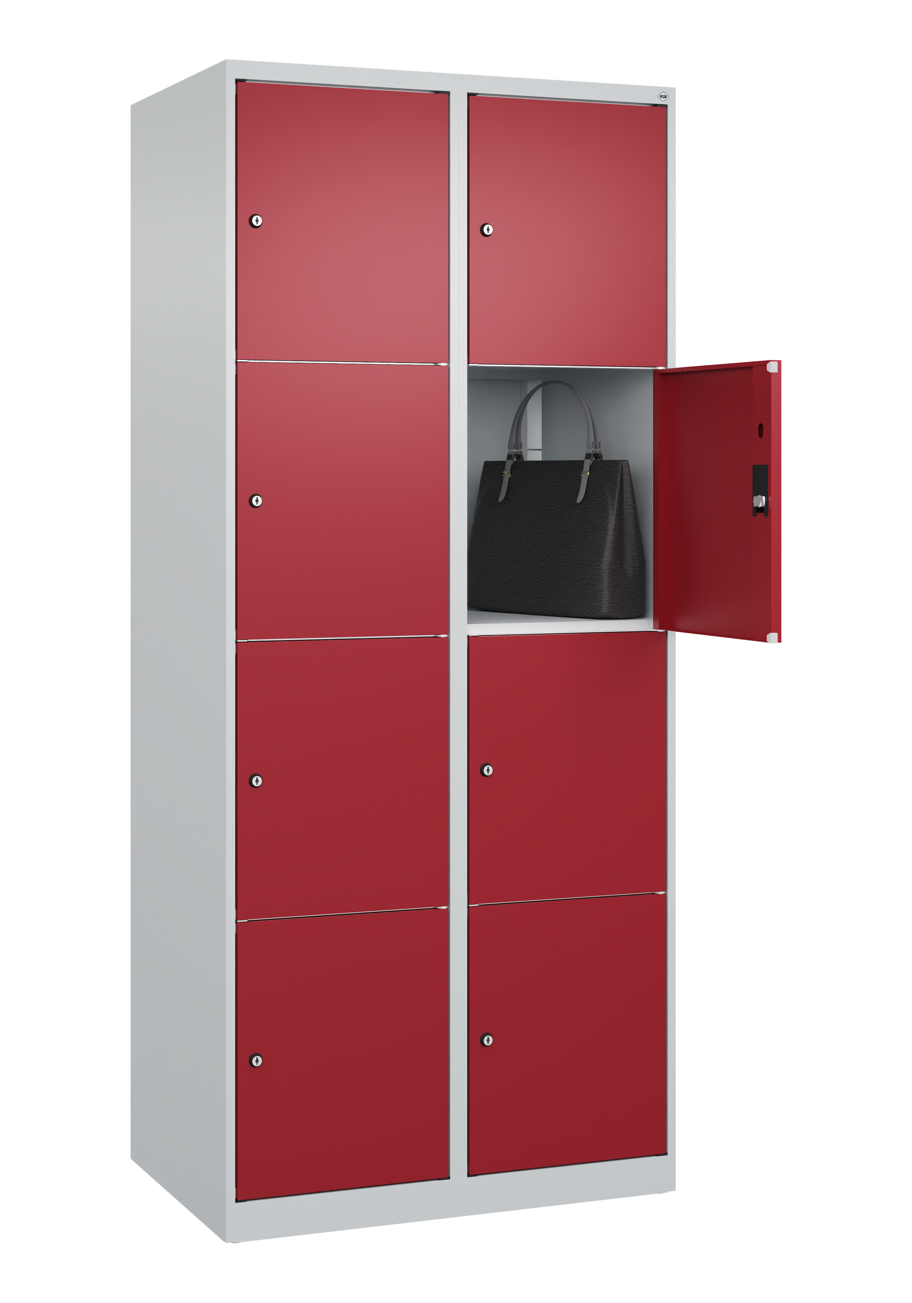 Schließfachschrank Classic Plus, 8 Fächer, 1850x800x500mm