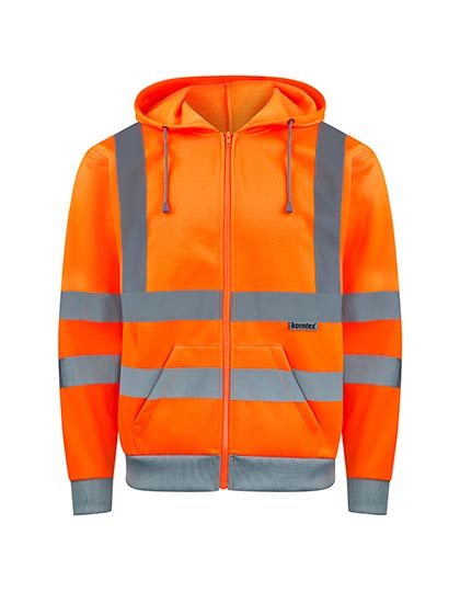Korntex Hi-Vis Workwear Hooded Sweat-Jacket Galway Korntex Hi-Vis Workwear Hooded Sweat-Jacket Galway