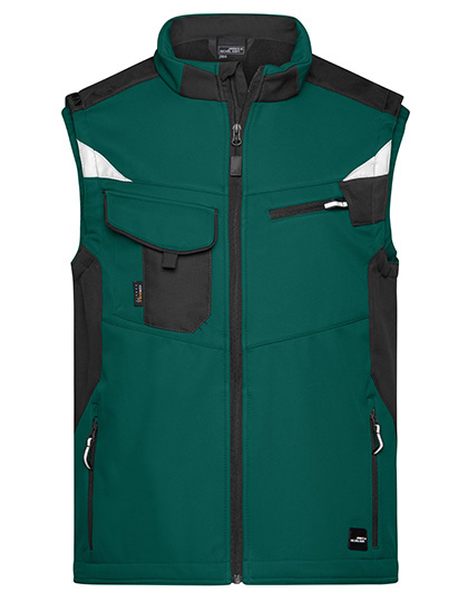 James&Nicholson Workwear Softshell Vest -STRONG-