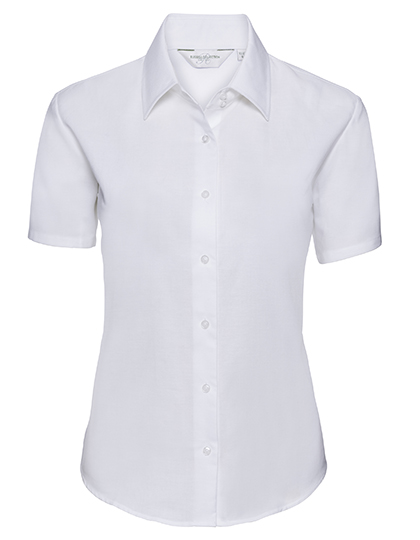 Russell Collection Ladies´ Short Sleeve Easy Care Oxford Shirt Russell Collection Ladies´ Short Sleeve Easy Care Oxford Shirt