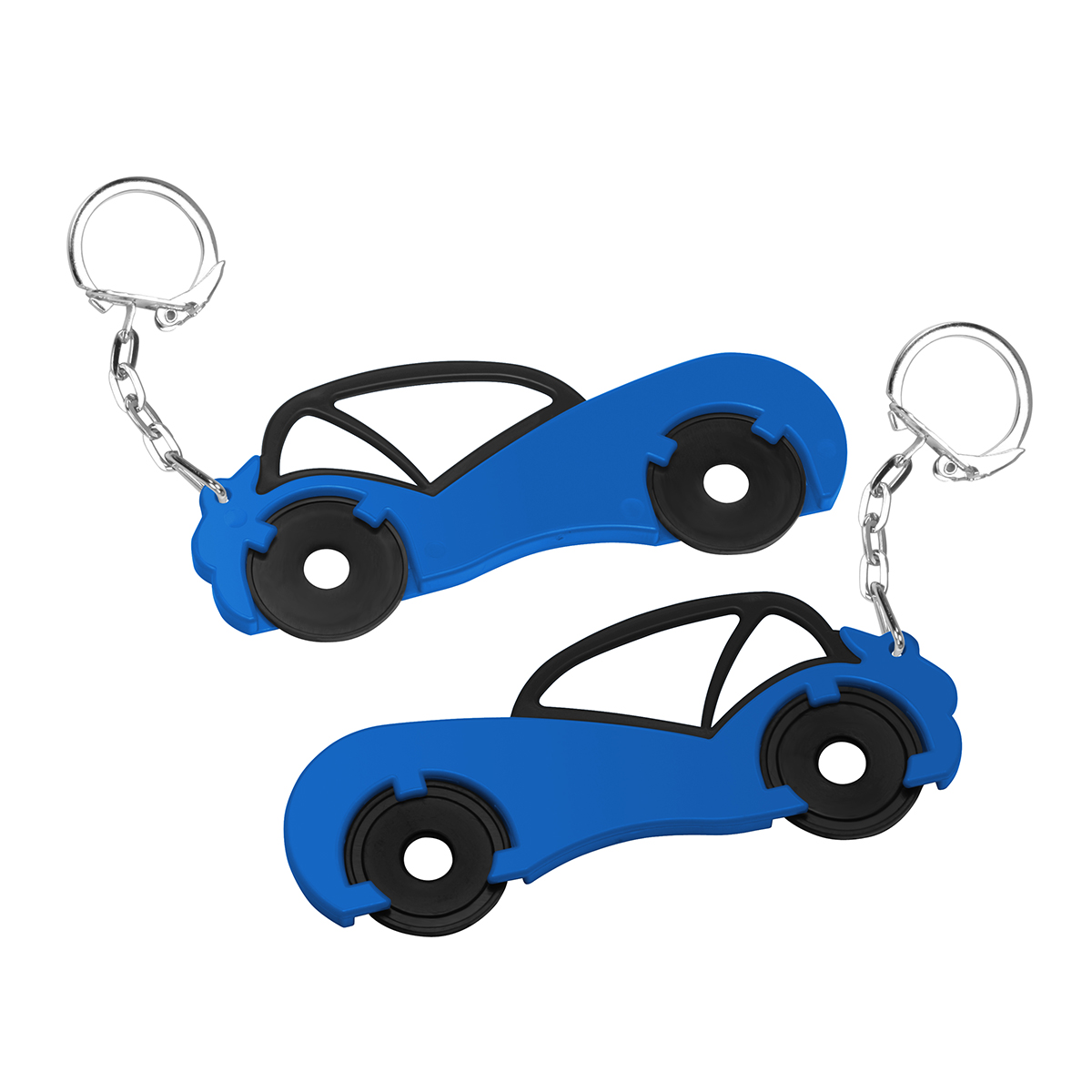 Chiphalter mit zwei 1€-Chips Auto Chiphalter mit zwei 1€-Chips Auto