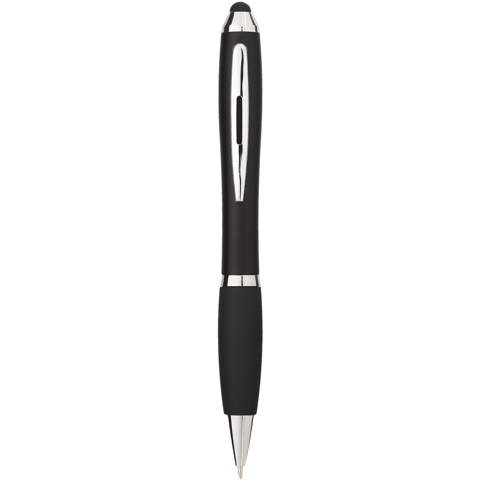 Nash Stylus bunter Kugelschreiber mit schwarzem Griff (schwarze Mine)
