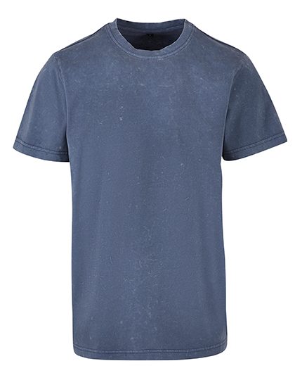 Build Your Brand Acid Washed Round Neck Tee