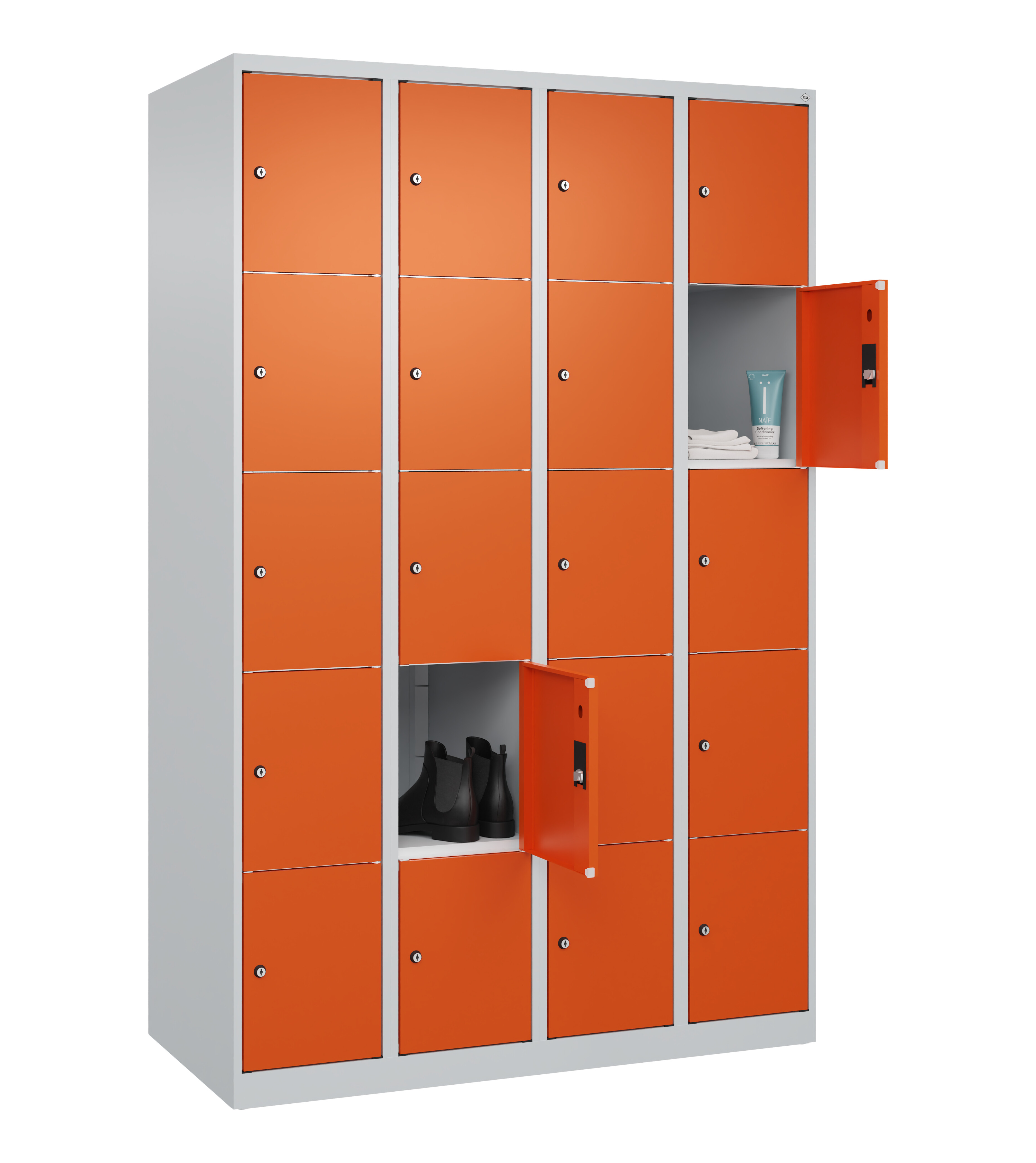 Schließfachschrank Classic Plus, 20 Fächer, 1850x1200x500mm