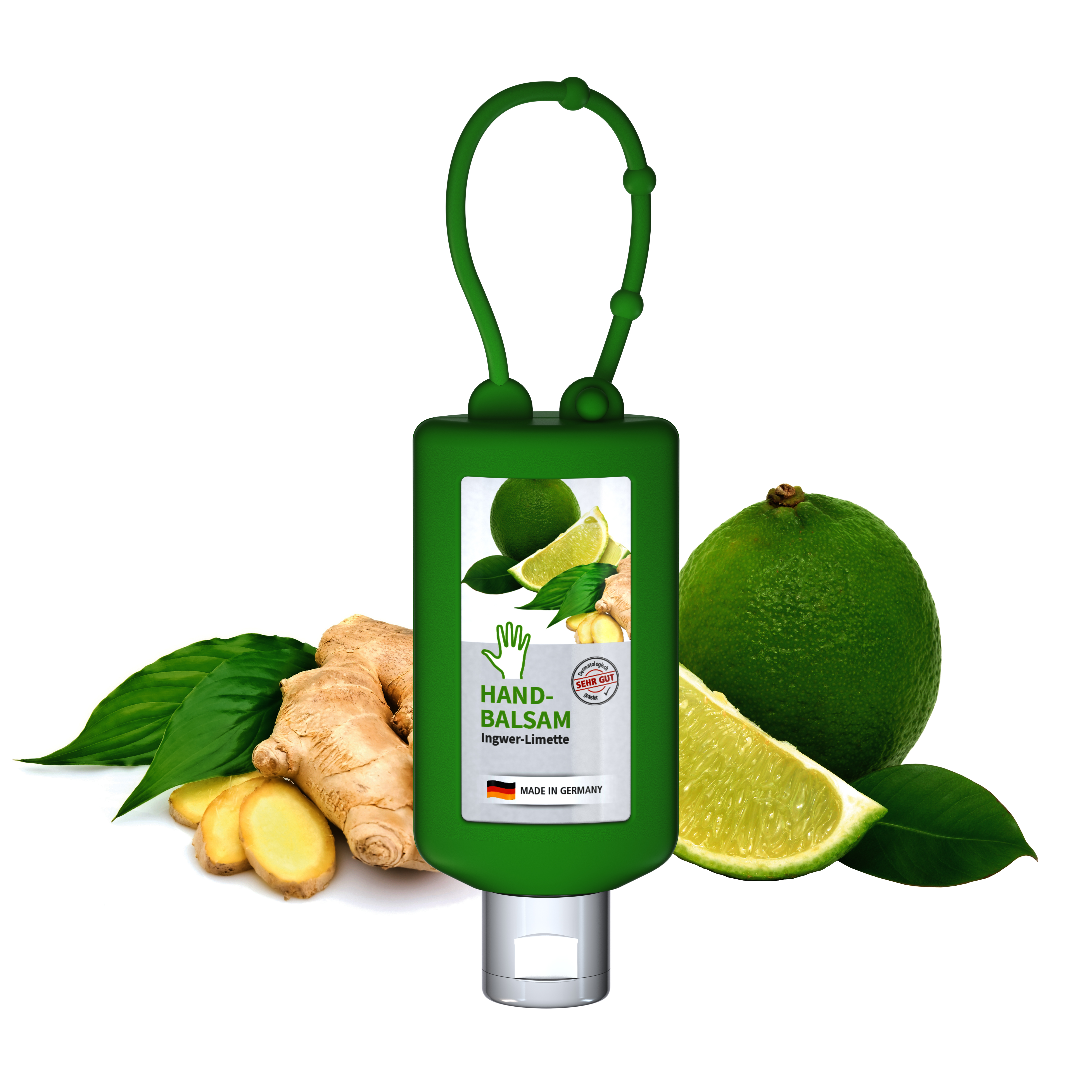 50 ml Bumper grün - Handbalsam Ingwer - Limette - Body Label 50 ml Bumper grün - Handbalsam Ingwer - Limette - Body Label