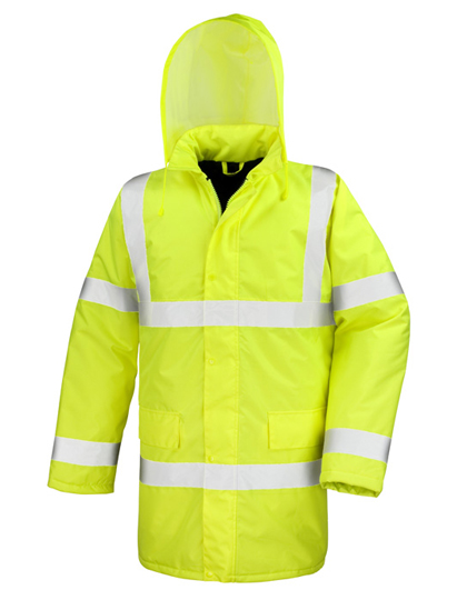 Result Safe-Guard High Vis Motorway Coat Result Safe-Guard High Vis Motorway Coat