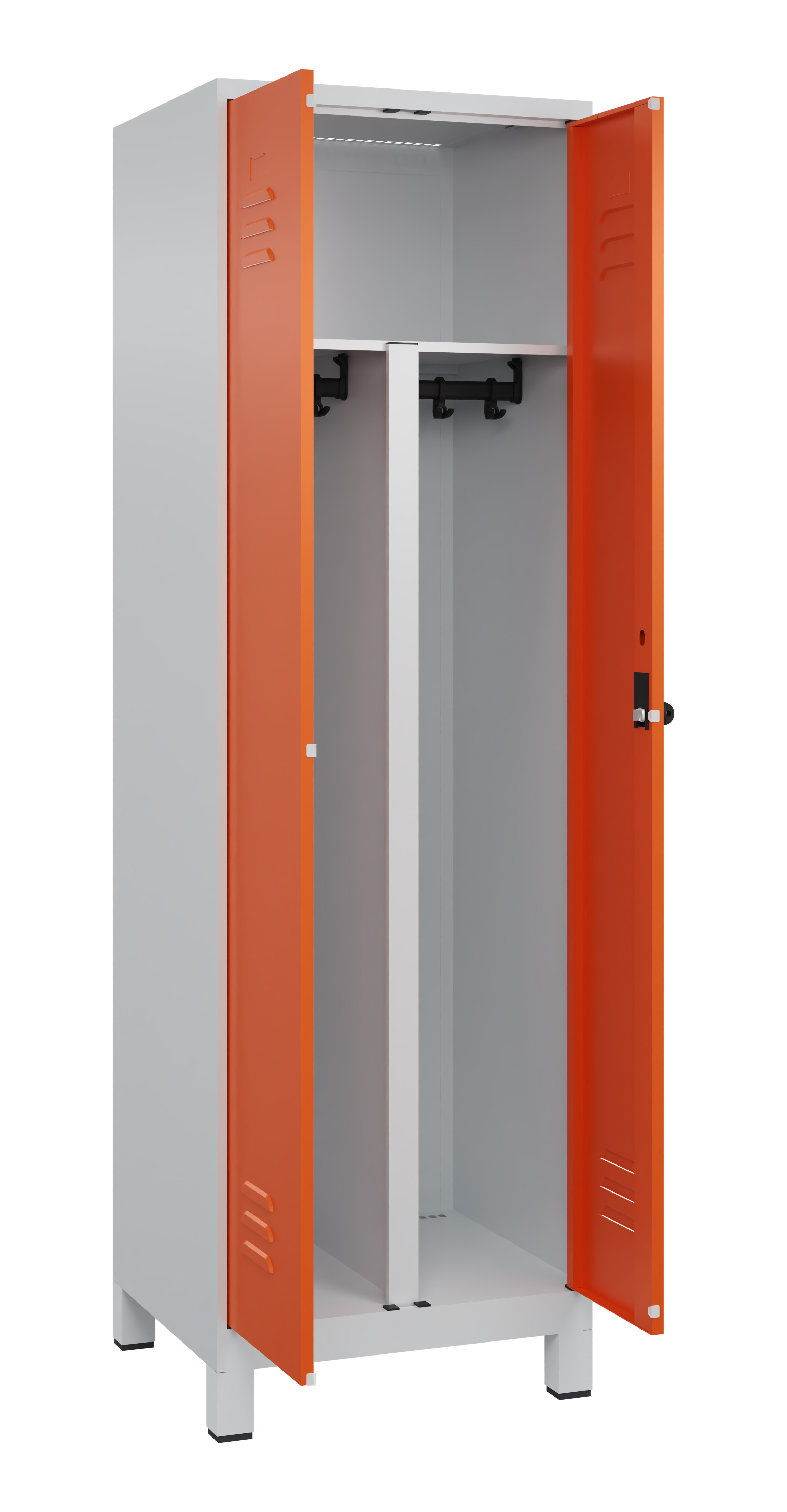 PSA Doppel-Spind Classic Plus, Füße, 2 Abteile, 1950x600x500mm