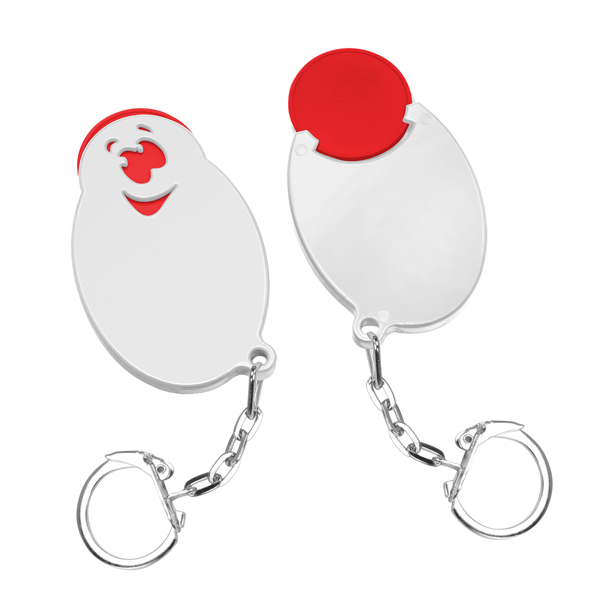 Chiphalter mit 1€-Chip Gesicht Chiphalter mit 1€-Chip Gesicht