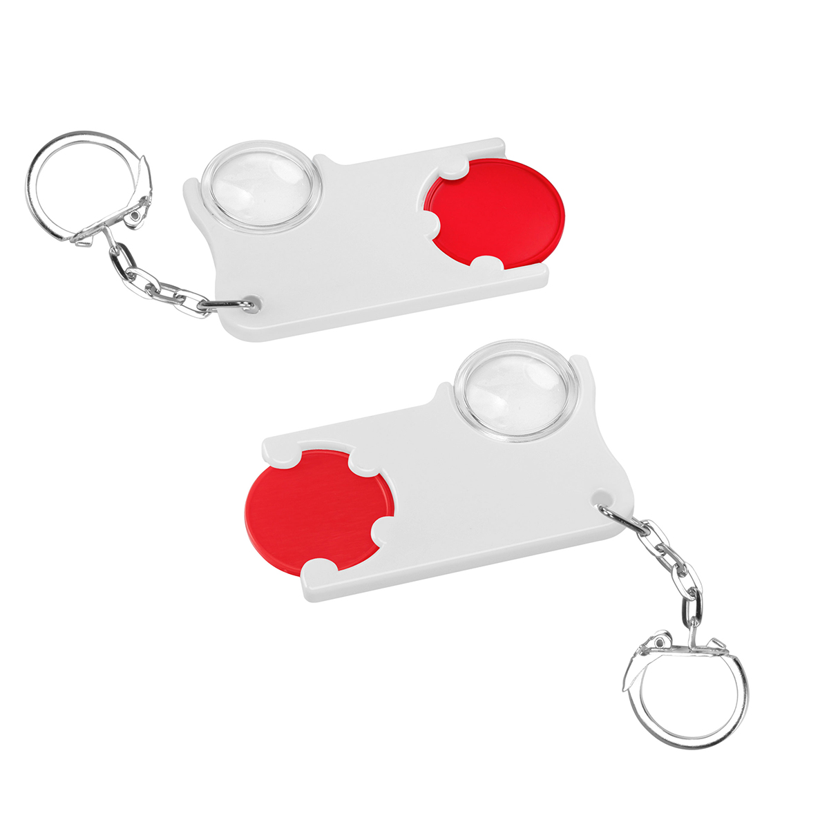 Chiphalter mit 1€-Chip und Lupe Chiphalter mit 1€-Chip und Lupe