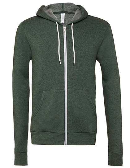 Canvas Unisex Poly-Cotton Fleece Full-Zip Hoodie Canvas Unisex Poly-Cotton Fleece Full-Zip Hoodie
