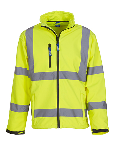 YOKO Hi-Vis 2 Bands & Braces Softshell Jacket YOKO Hi-Vis 2 Bands & Braces Softshell Jacket