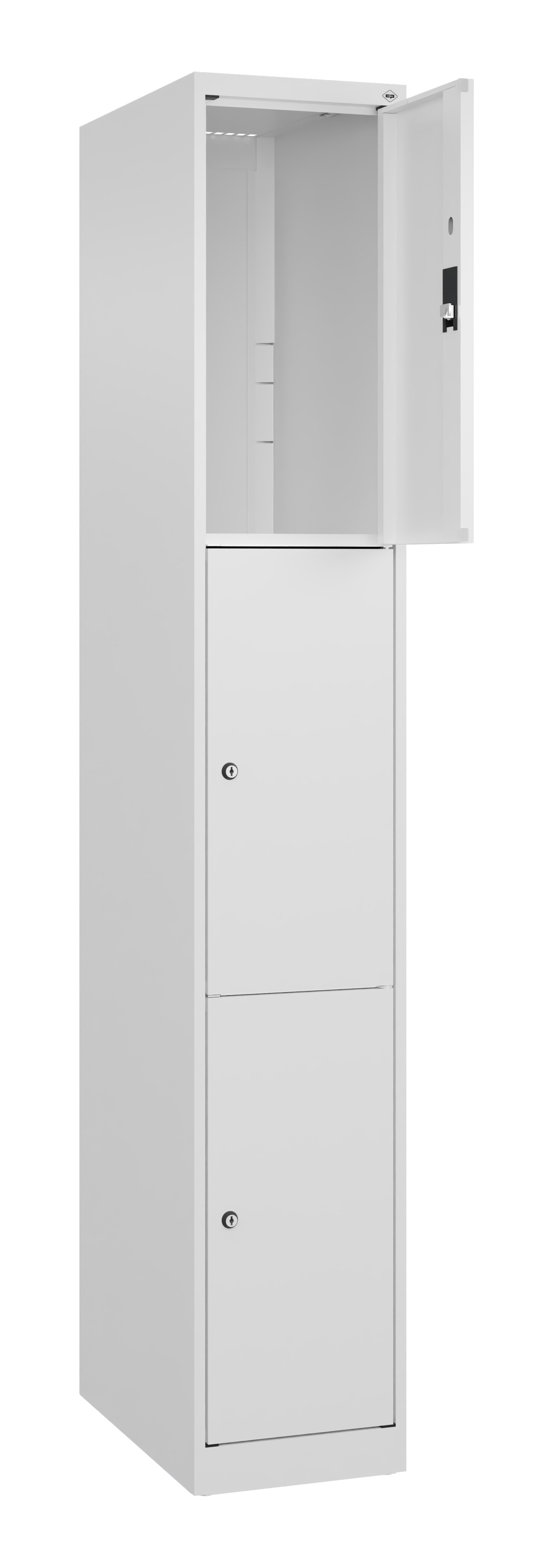Schließfachschrank Classic Plus, 3 Fächer, 1850x300x500mm