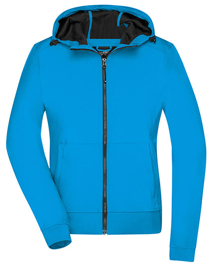 James&Nicholson Ladies´ Hooded Softshell Jacket James&Nicholson Ladies´ Hooded Softshell Jacket