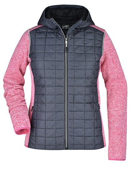 James&Nicholson Ladies´ Knitted Hybrid Jacket James&Nicholson Ladies´ Knitted Hybrid Jacket