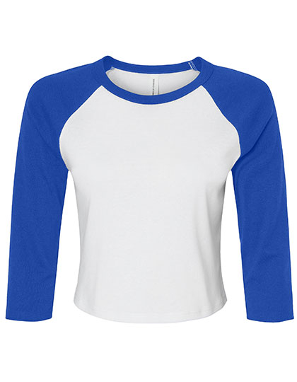 Bella Women´s Micro Rib 3'4 Raglan Baby Tee