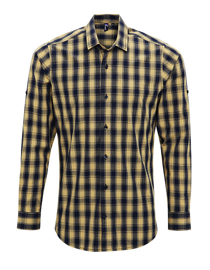 Premier Workwear Men´s Mulligan Check Cotton Long Sleeve Shirt