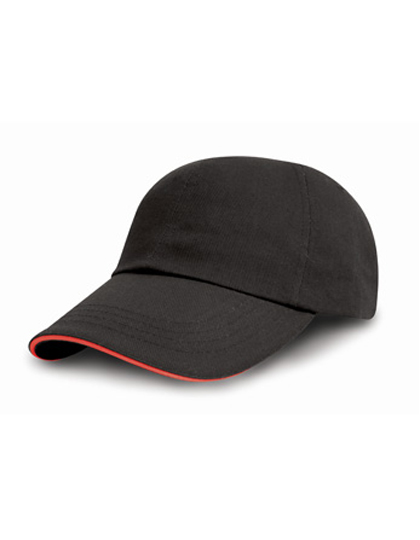 Result Headwear Brushed Cotton Decorators Cap With Sandwich Peak Result Headwear Brushed Cotton Decorators Cap With Sandwich Peak