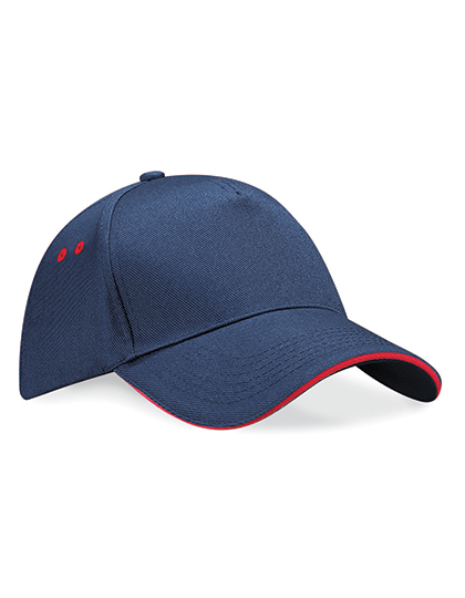 Beechfield Ultimate 5 Panel Cap - Sandwich Peak Beechfield Ultimate 5 Panel Cap - Sandwich Peak
