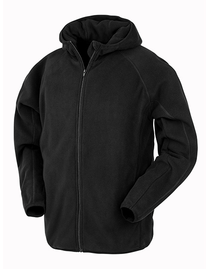 Result Genuine Recycled Recycled Hooded Microfleece Jacket