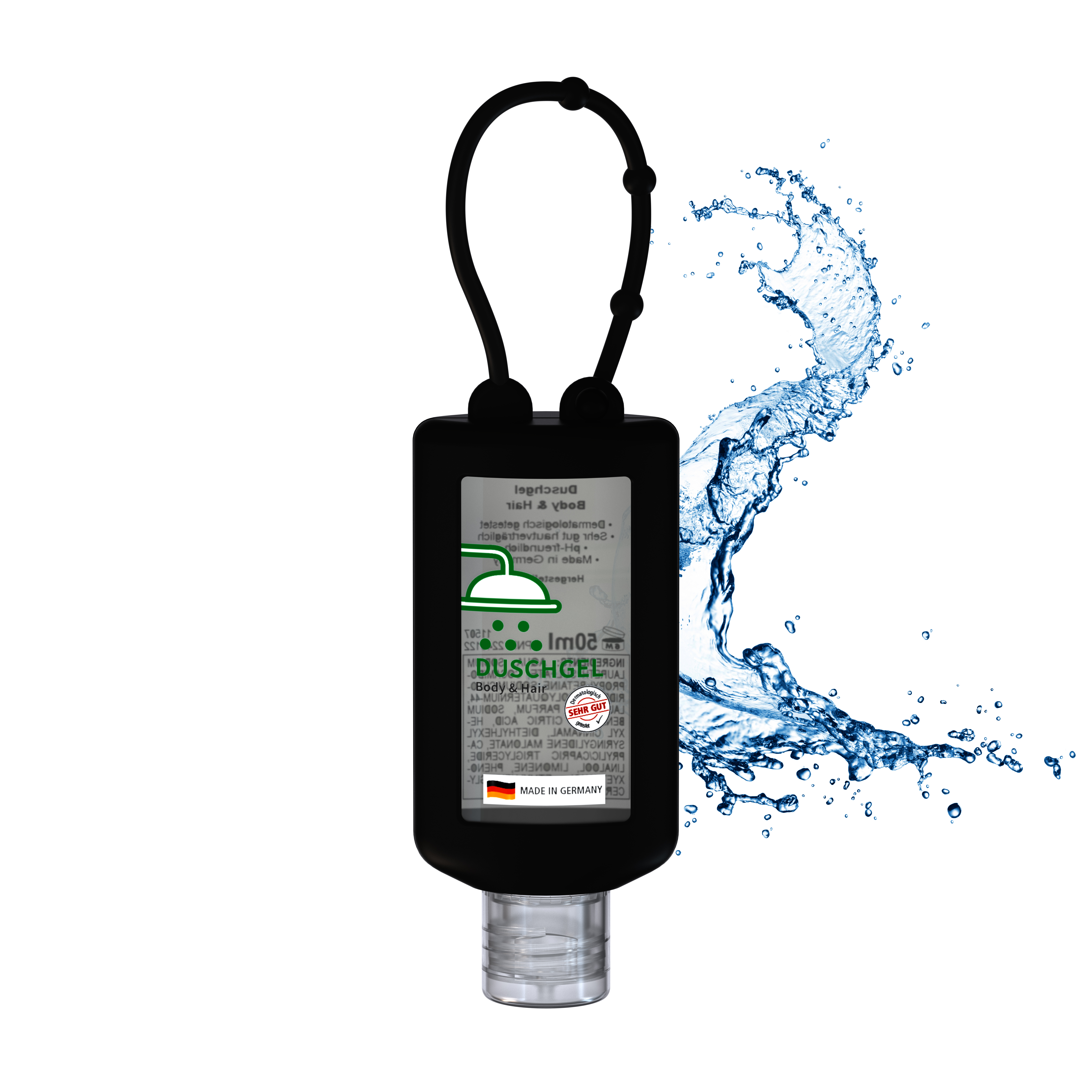 50 ml Bumper schwarz - Duschgel Body & Hair - No Label Look 50 ml Bumper schwarz - Duschgel Body & Hair - No Label Look