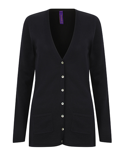 Henbury Ladies´ Lightweight V-Neck Cardigan Henbury Ladies´ Lightweight V-Neck Cardigan