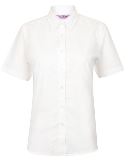 Henbury Ladies´ Classic Short Sleeved Oxford Shirt Henbury Ladies´ Classic Short Sleeved Oxford Shirt