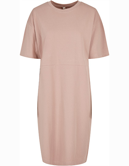 Build Your Brand Ladies´ Organic Oversized Slit Tee Dress