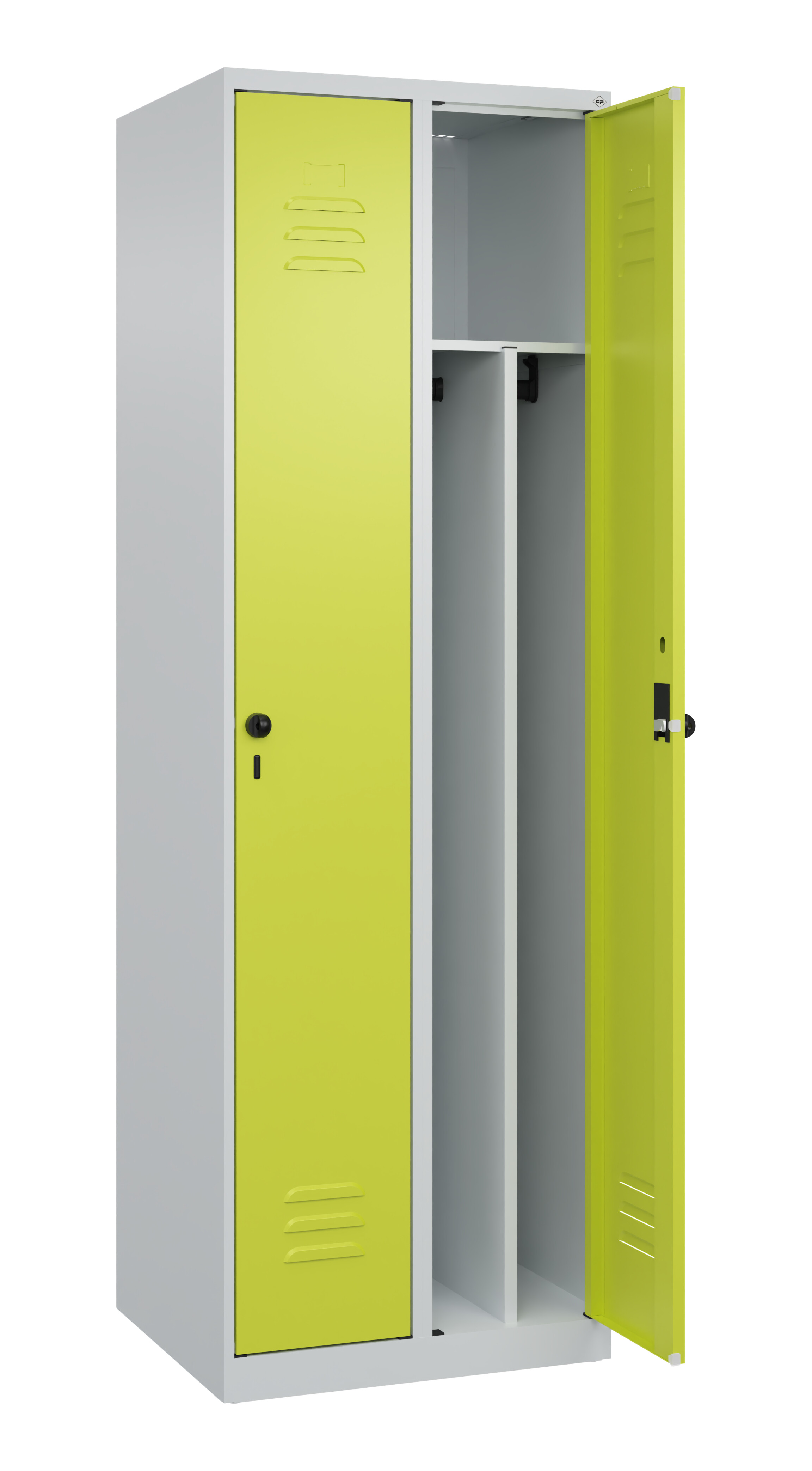 Spind Classic Plus, 2 Abteile, 1850x600x500mm